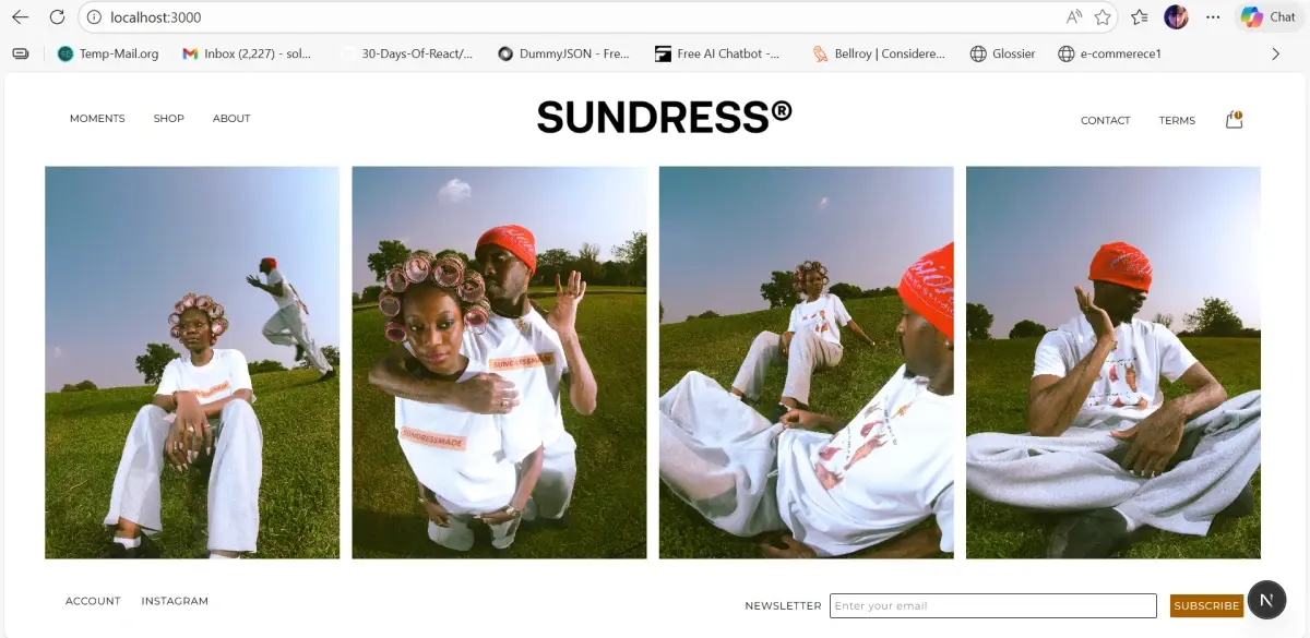 Sundress – Editorial Streetwear Commerce Platform